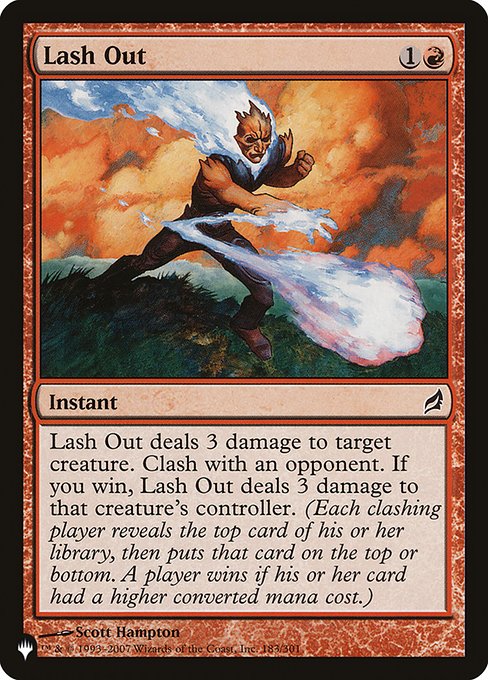 Lash Out (The List) Near Mint