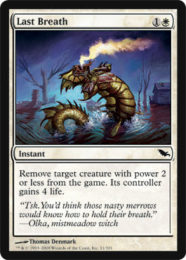 Last Breath (Shadowmoor) Light Play Foil