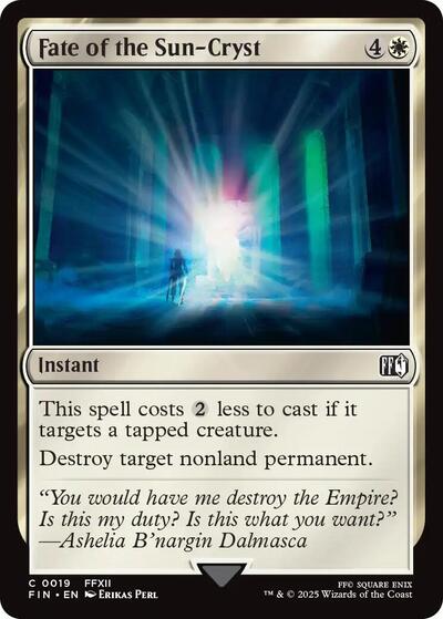 Fate of the Sun Cryst|15|0|0.00