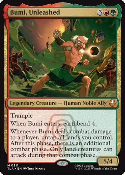 Bumi, Unleashed (Avatar: The Last Airbender) Near Mint Foil