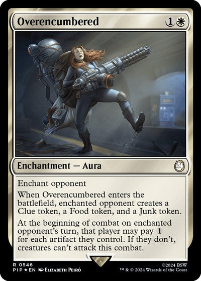 Overencumbered (Surge Foil) (Universes Beyond: Fallout) Near Mint Foil