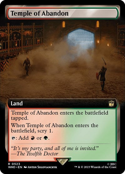 Temple of Abandon (Extended Art) (Universes Beyond: Doctor Who) Near Mint Foil