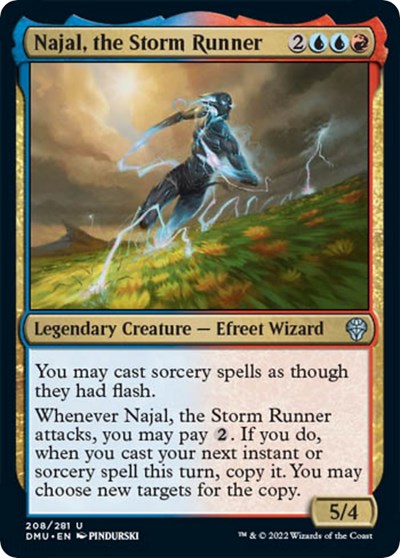 Najal, the Storm Runner (Dominaria United) Medium Play