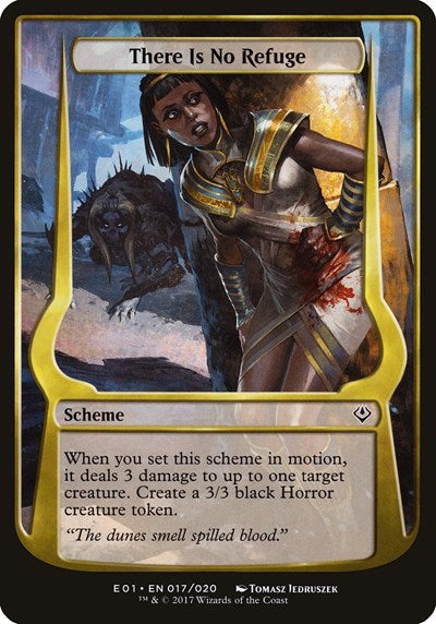 There Is No Refuge (Archenemy: Nicol Bolas) (Oversize Cards) Near Mint
