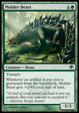Molder Beast (Scars of Mirrodin) Medium Play Foil