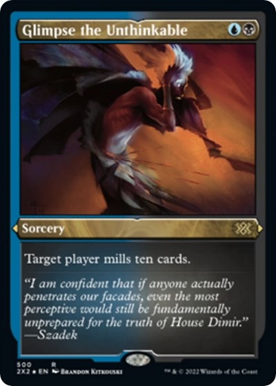 Glimpse the Unthinkable (Foil Etched) (Double Masters 2022) Light Play Foil