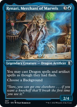 Renari, Merchant of Marvels (Etched Foil) (Commander Legends: Battle for Baldur's Gate) Light Play Foil