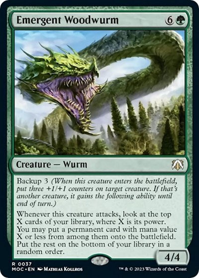 Emergent Woodwurm (Commander: March of the Machine) Medium Play
