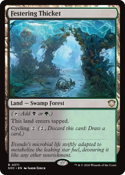 Festering Thicket (Commander: Secrets of Strixhaven) Near Mint