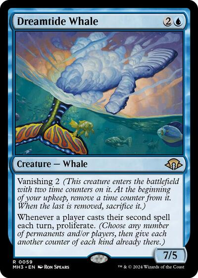 Dreamtide Whale (Modern Horizons 3) Light Play