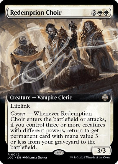 Redemption Choir (Extended Art) (Commander: The Lost Caverns of Ixalan) Light Play