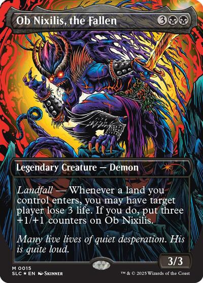 Ob Nixilis, the Fallen ハローfoil Ob Nixilis, the Fallen (Halo Foil) (Secret Lair Countdown Kit) Near Mi