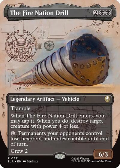 The Fire Nation Drill (Borderless) (Avatar: The Last Airbender) Near Mint