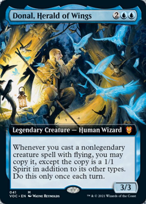 Donal, Herald of Wings (Extended Art) (Commander 2021 Crimson Vow) Near Mint