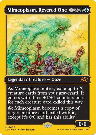 Mimeoplasm, Revered One (First-Place Foil) (Aetherdrift) Light Play Foil
