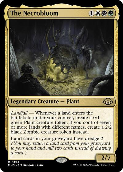 The Necrobloom (Modern Horizons 3) Light Play Foil