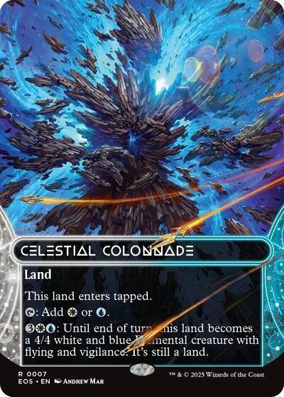 Celestial Colonnade (0007) (Borderless) (Stellar Sights) Light Play Foil