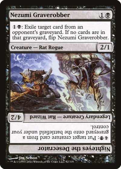 Nezumi Graverobber / Nighteyes the Desecrator (Commander) Medium Play