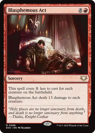 Blasphemous Act (Commander: Edge of Eternities) Near Mint