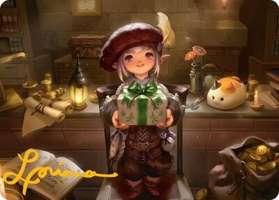 Tataru Taru Art Card (Gold-Stamped Signature) (Art Series: FINAL FANTASY) Near Mint