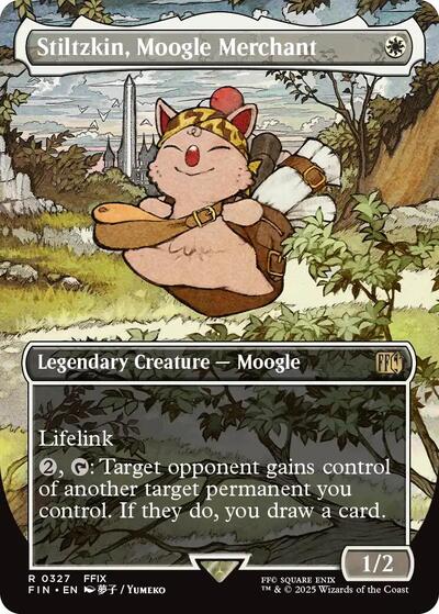 Stiltzkin, Moogle Merchant (Borderless) (Universes Beyond: FINAL FANTASY) Near Mint Foil