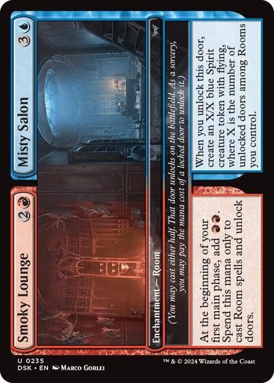 Smoky Lounge / Misty Salon (Duskmourn: House of Horror) Near Mint Foil