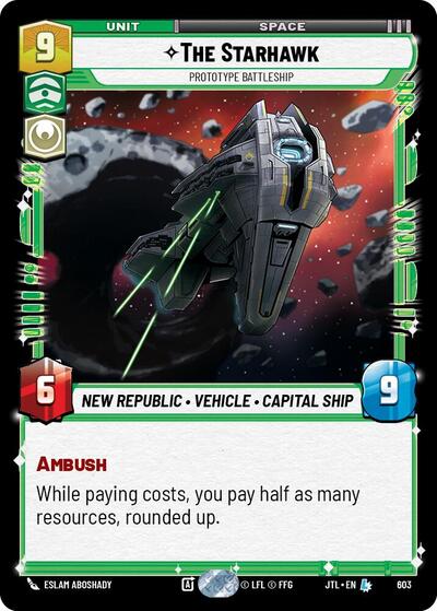 The Starhawk Prototype Battleship (Foil) (Jump to Lightspeed) Near Mint Foil