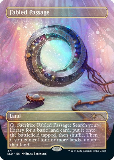 Fabled Passage (Borderless) (Galaxy Foil) (Secret Lair) Near Mint Foil