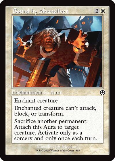 Bound by Moonsilver (Retro Frame) (Innistrad Remastered) Medium Play Foil