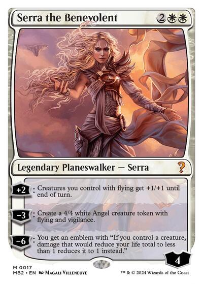 Serra the Benevolent (White Border) (Mystery Booster 2) Near Mint