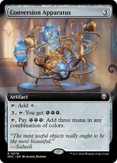 Conversion Apparatus (Extended Art) (Ripple Foil) (Commander: Modern Horizons 3) Light Play Foil