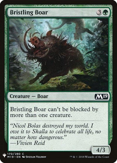 Bristling Boar|0|0|0.00