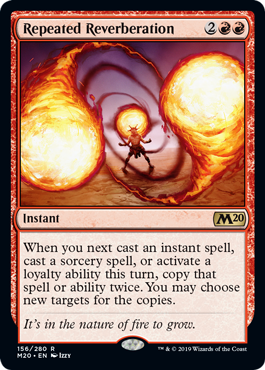 Repeated Reverberation (Magic 2020 Core Set) Near Mint Foil