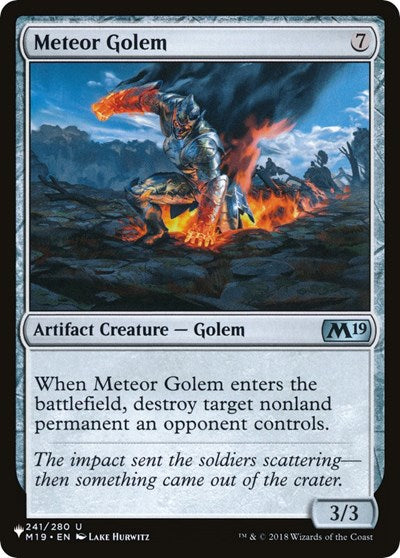 Meteor Golem (Secret Lair Commander: From Cute to Brute) Near Mint