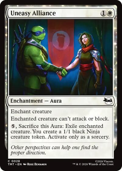Uneasy Alliance (Teenage Mutant Ninja Turtles) Medium Play Foil