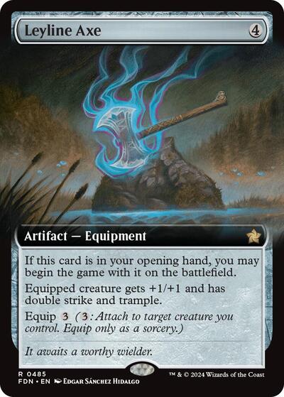 Leyline Axe (Extended Art) (Foundations) Near Mint Foil