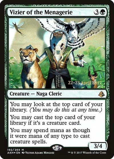 Vizier of the Menagerie (Promos: Prerelease Cards) Light Play Foil
