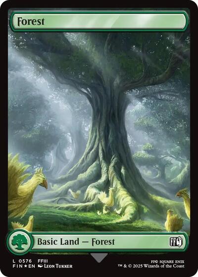 Forest (0576) (Surge Foil) (Universes Beyond: FINAL FANTASY) Light Play Foil