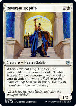 Reverent Hoplite (Theros Beyond Death) Near Mint Foil