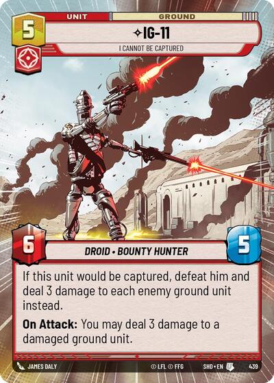 IG-11 I Cannot Be Captured (Hyperspace) (Shadows of the Galaxy) Near Mint Foil
