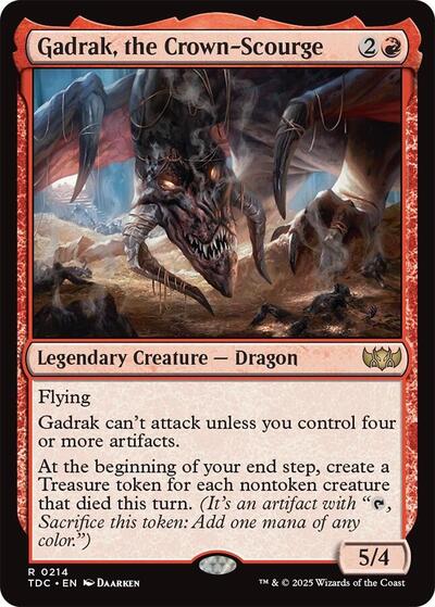 Gadrak, the Crown-Scourge (Commander: Tarkir: Dragonstorm) Light Play