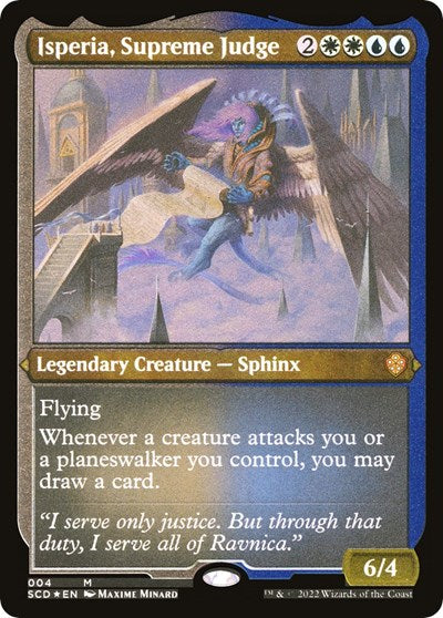 Isperia, Supreme Judge (Foil Etched) (Commander 2022 Starter Decks) Light Play Foil