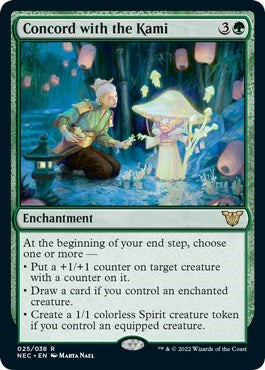 Concord with the Kami (Commander: Kamigawa: Neon Dynasty) Light Play
