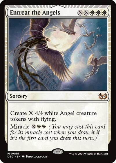 Entreat the Angels (Commander: Duskmourn: House of Horror) Light Play
