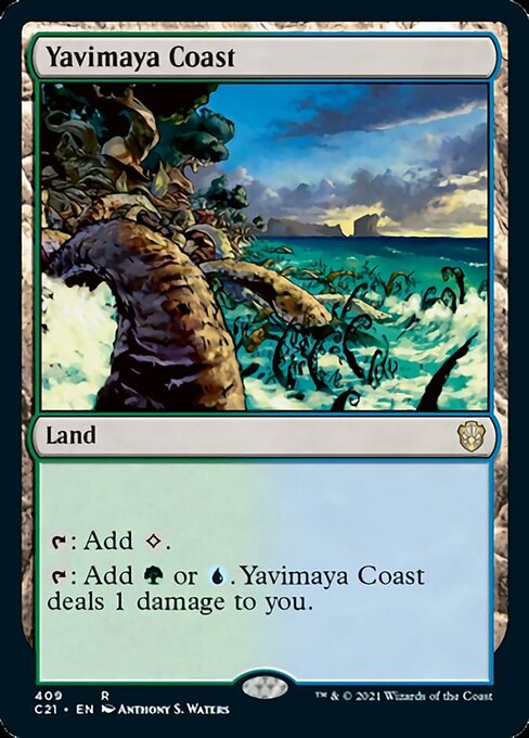 Yavimaya Coast (Commander 2021 Strixhaven) Light Play