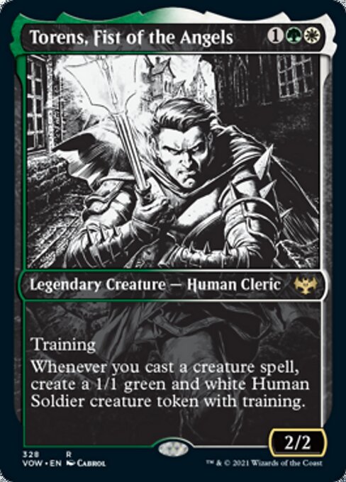 Torens, Fist of the Angels (Showcase) (Innistrad: Crimson Vow) Light Play Foil