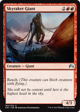 Skyraker Giant (Magic Origins) Light Play Foil