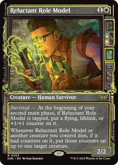 Reluctant Role Model (Showcase) (Duskmourn: House of Horror) Near Mint Foil