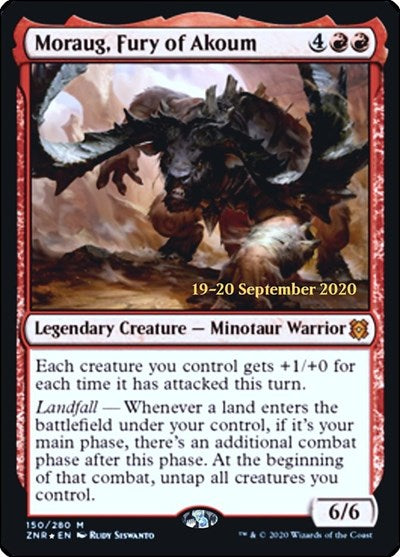 Moraug, Fury of Akoum (Promos: Prerelease Cards) Near Mint Foil