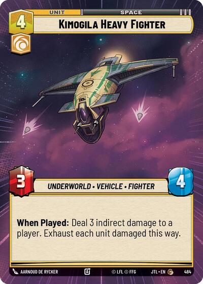 Kimogila Heavy Fighter (Hyperspace) (Jump to Lightspeed) Near Mint